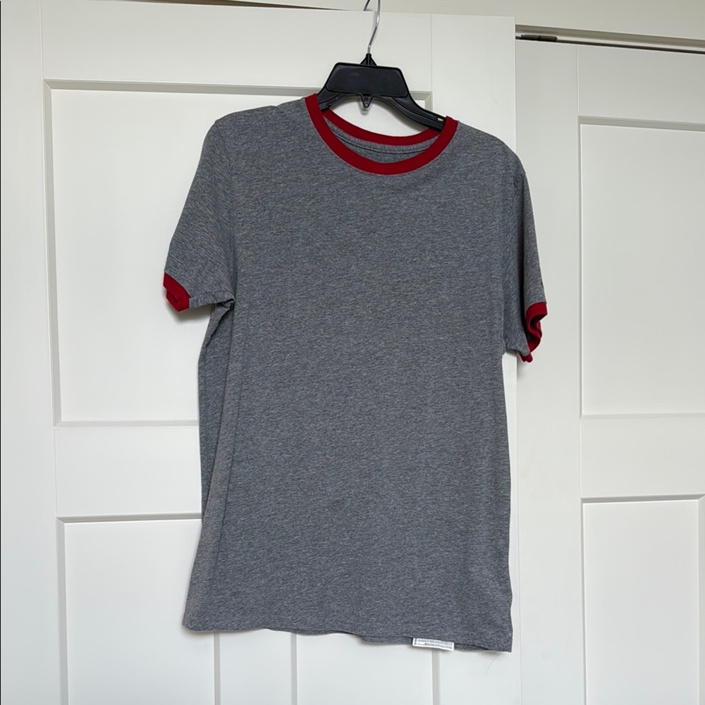Russell Athletic Gray Tee with Red Trim